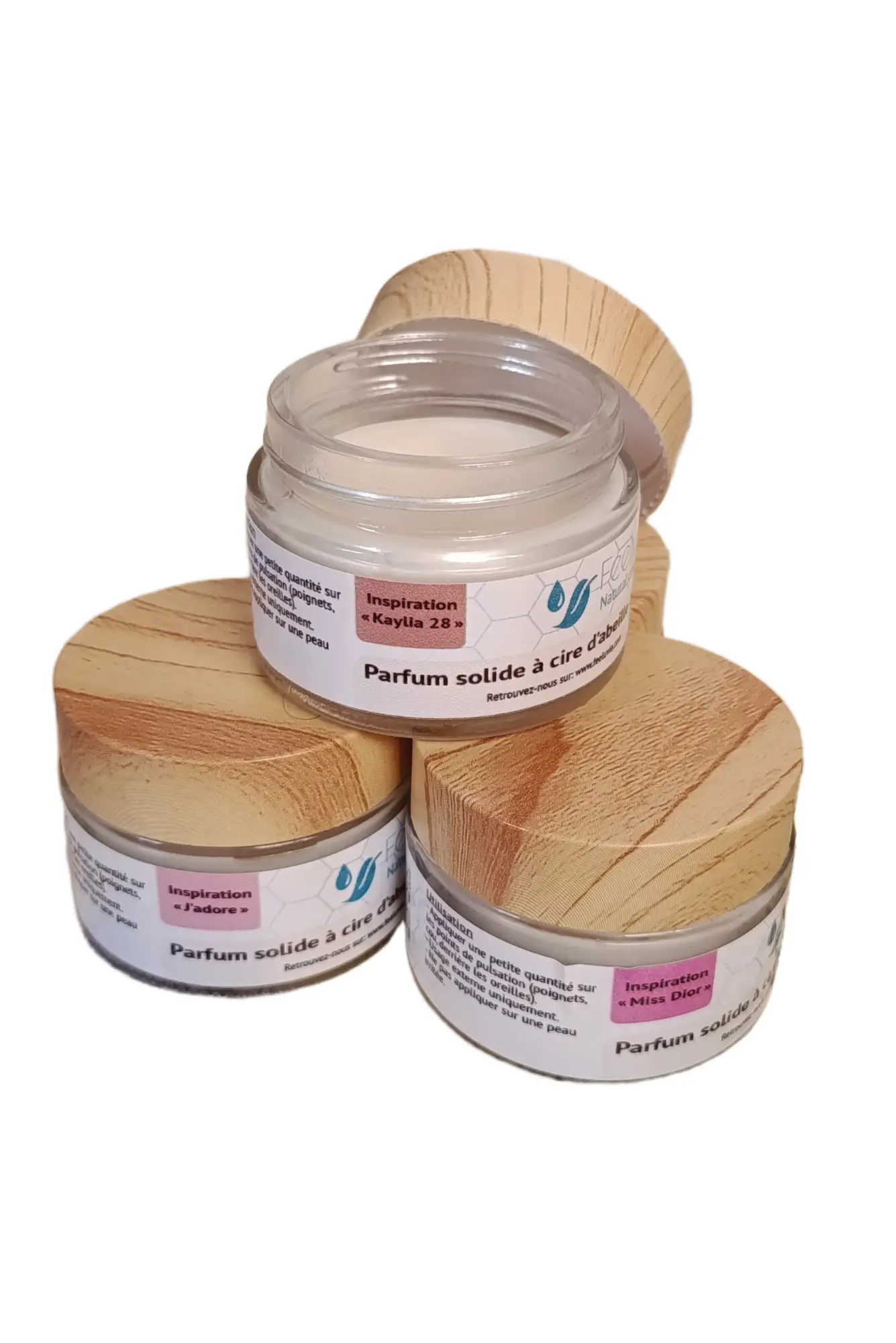 parfum solide à la cire d'abeille